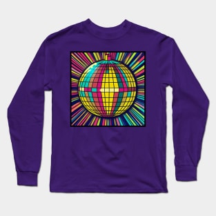 70s Retro Disco Ball II Long Sleeve T-Shirt